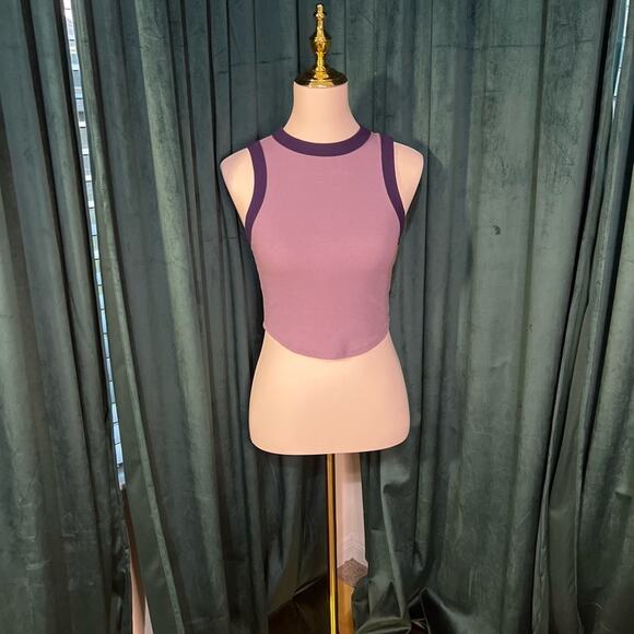 Wild Fable Lavender and Navy Tank Top - Picture 1 of 3